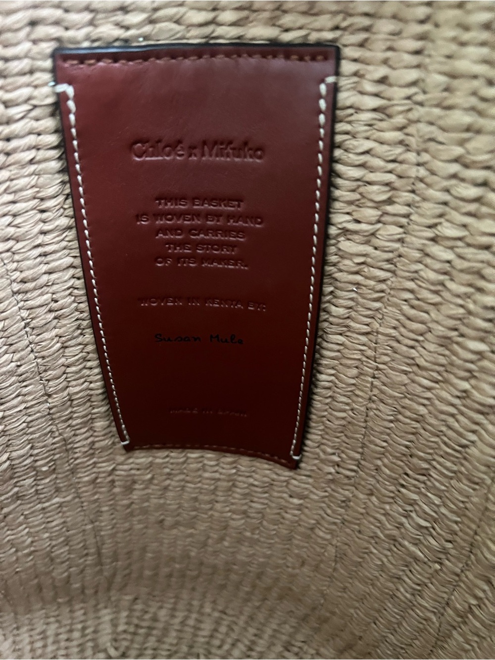 Chloe Woody Large Mifuko Basket Bag in Fair Trade Paper - Picture 15 of 15